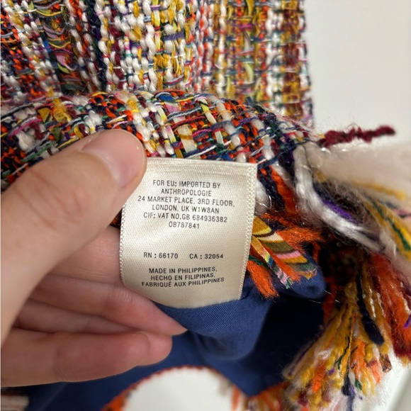 Anthropologie Maeve Two Piece Multicolor Tweed Skirt Set - Size 4/6 - Picture 11 of 11